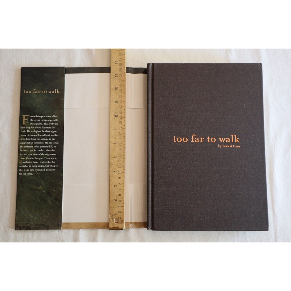 TOO FAR TO WALK Forrest Fenn SIGNED First Edition Printing One Horse Land Cattle - Picture 6 of 13